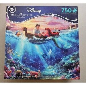Disney Thomas Kinkade Puzzle 750 Pieces NEW Sealed Little Mermaid Ocean Scene
